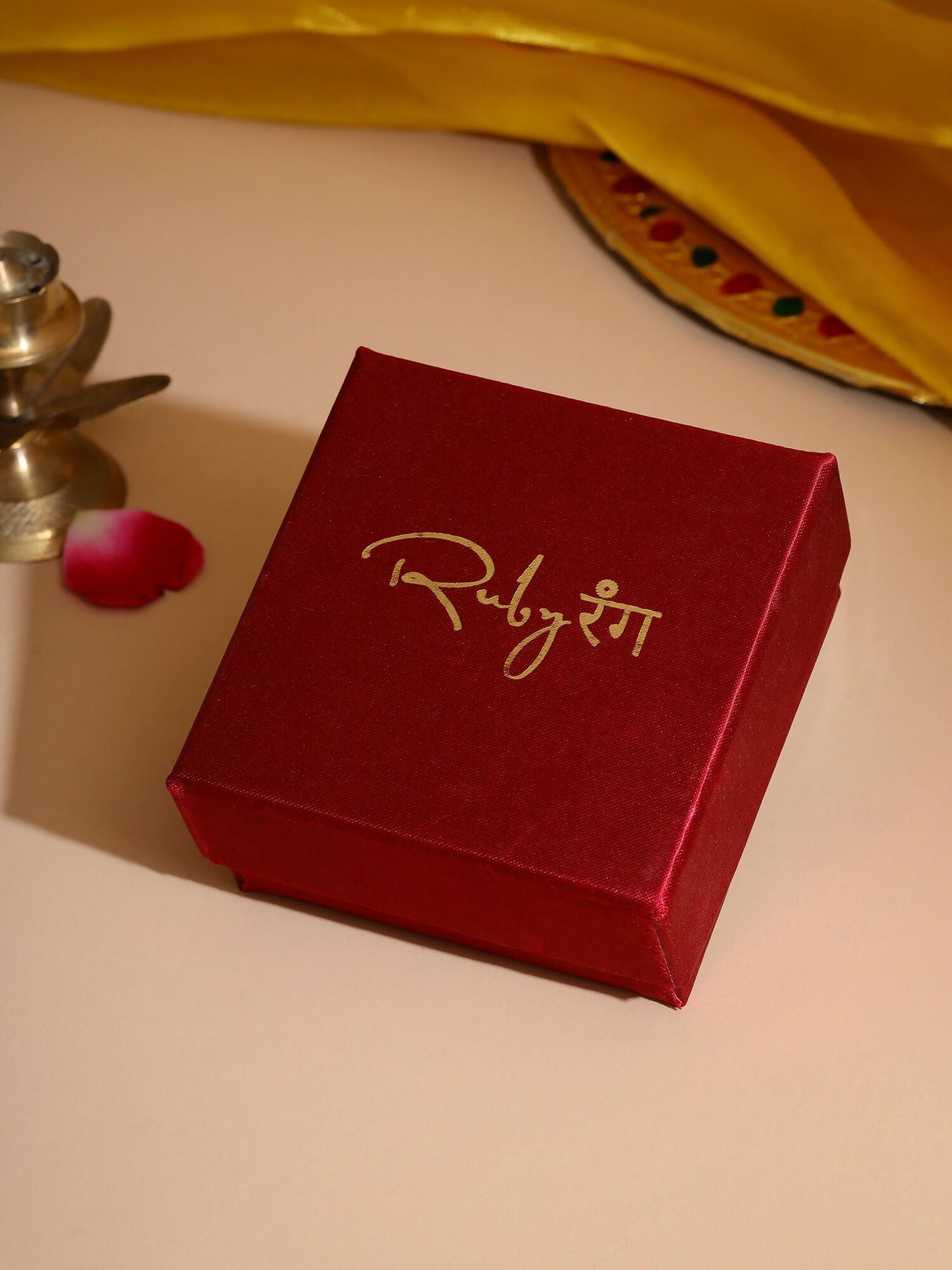 Ruby Raang Golden Ring | Swadesiicart