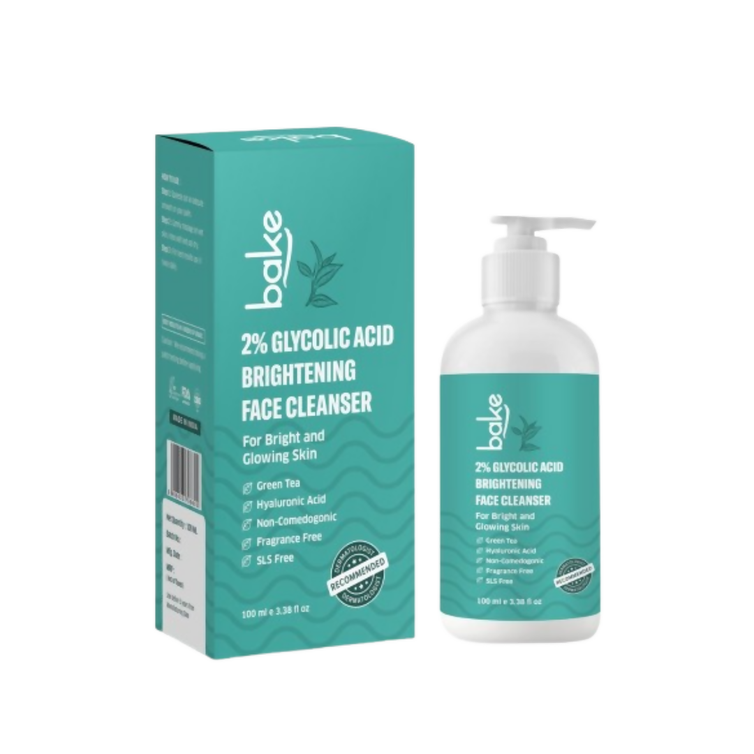 Bake 2% Glycolic Acid Exfoliating Face Wash | Swadesiicart