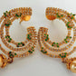 Green AD Designer Earrings - Swadesiicart