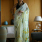 Vamsee Laxmi Yellow Georgette Saree - Swadesiicart