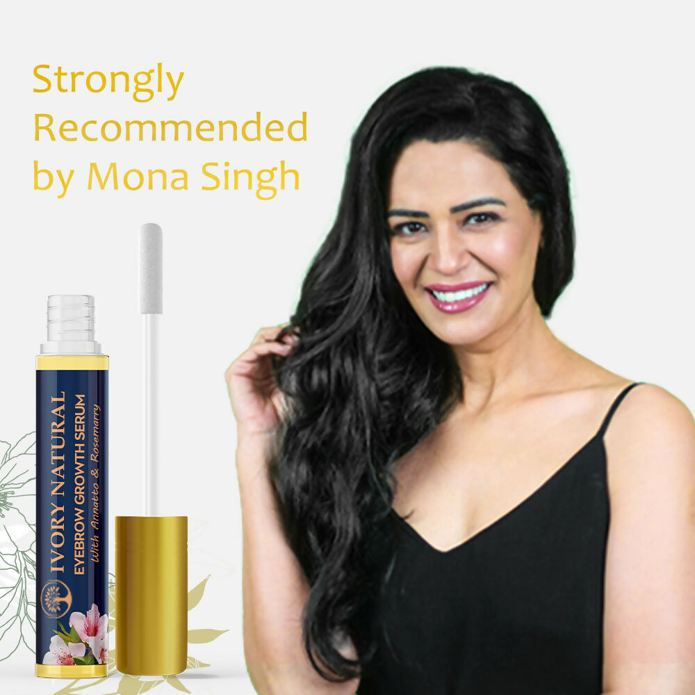 Ivory Natural Eyebrow Growth Serum - Lush Eyebrows For Both Men & Women | Swadesiicart