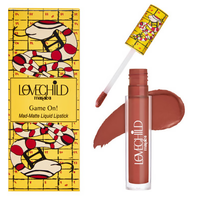 LoveChild By Masaba Gupta Ups & Downs Transfer- proof Plum Nude Liquid Lipstick | Swadesiicart