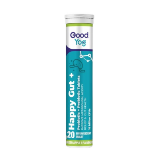 GoodYog Probiotics + Prebiotics Effervescent Tablets with No Added Sugar | Swadesiicart