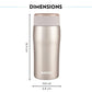 Borosil Cosmic Insulated Water Bottle Tumbler - 320ml (Gold) - Swadesiicart