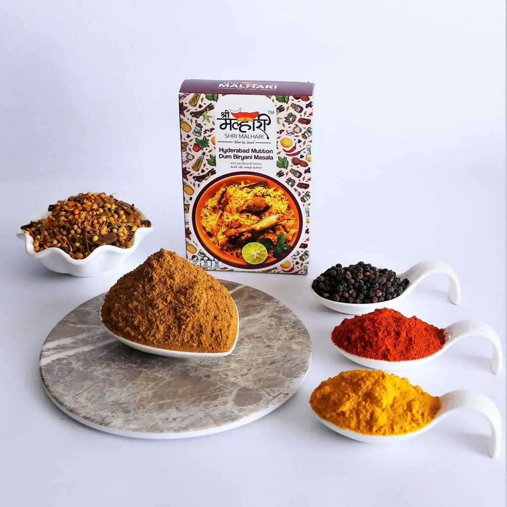 Shri Malhari Hyderabadi Mutton Dum Biryani Masala - Swadesiicart