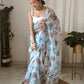 Vamsee Aarushi Mix Color Organza Saree - Swadesiicart