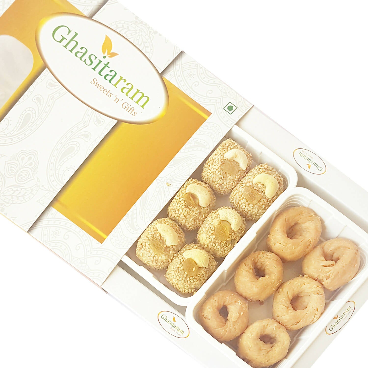 Ghasitaram Sankranti /Lohri Gifts Sweets-Til Laddoo And Khajoor Hamper | Swadesiicart
