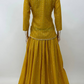 Lorenvalley Fashion Yellow Chinon Embroidery with Sequince Work Salwar Lehenga Stitched | Swadesiicart