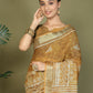 Shree Shyam Fashion Cotton Golden Saree