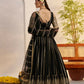 Aastha Fashion Black Butterfly Net Zari Work And Cotton Thread Work And Sequence Work Embroidery Wedding Wear Lehenga Choli