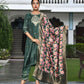 Vaasva Women's Silk Emboidered Solid Pant Set & Digital Printed Dupatta | Swadesiicart