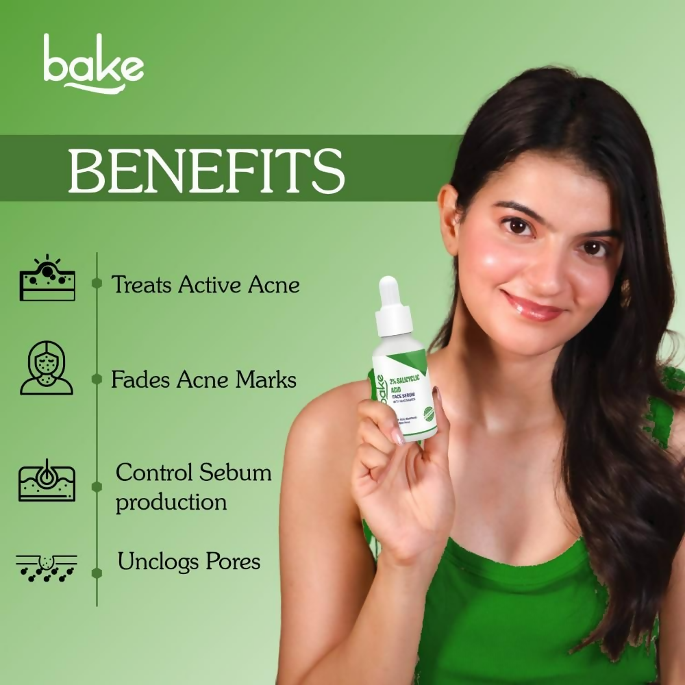 Bake 2% Salicylic Acid Face Serum With Niacinamide | Swadesiicart