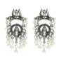 Mominos Fashion Johar Kamal Oxidised Silver-Plated Ganesha Design Necklace Choker Set | Swadesiicart