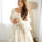 Joban Fashion Off White Kurta Set Organza Sequin Embroidery Work - Swadesiicart