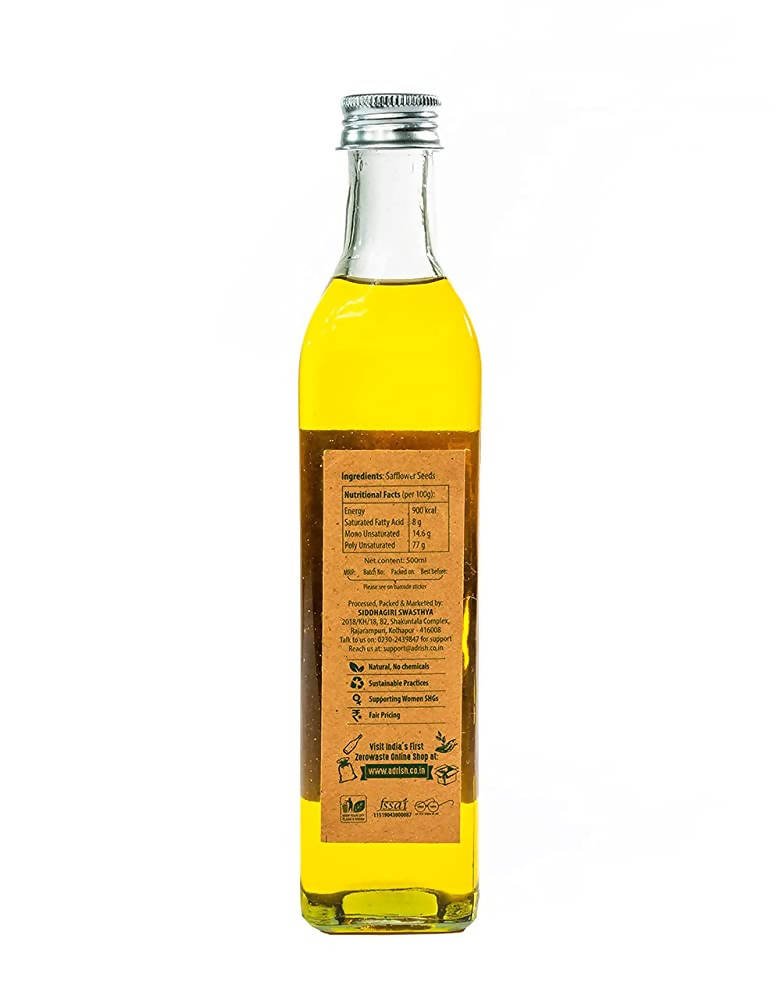 Adrish Wood Pressed Safflower Oil - Swadesiicart