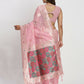 Shree Shyam Fashion Linen Cotton Light Pink Saree