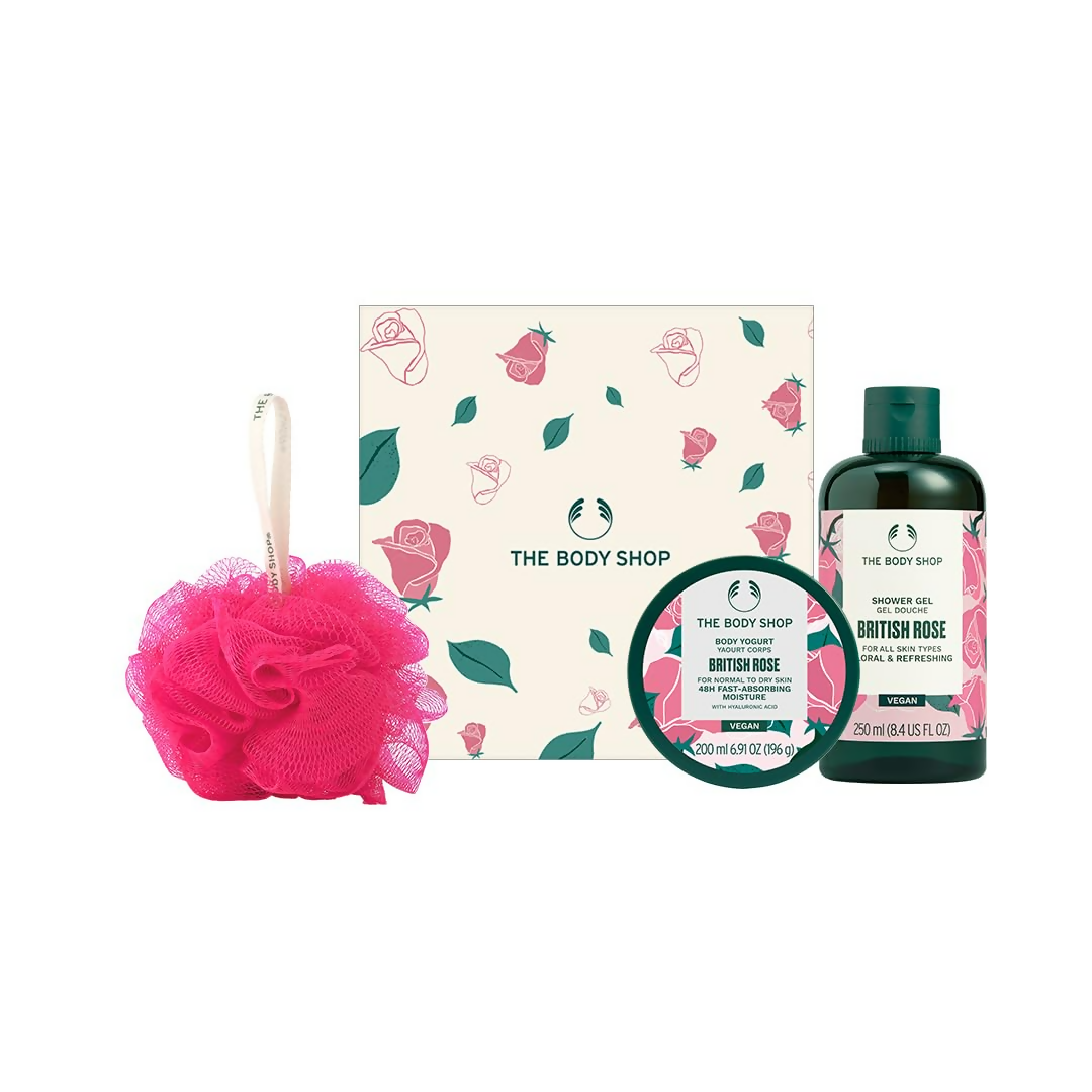 The Body Shop British Rose Bodycare Gift Set, For All Skin - Swadesiicart