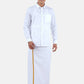 Ramraj Cotton Mens 100 % Cotton Viceroy Full Sleeve White Shirt | Swadesiicart