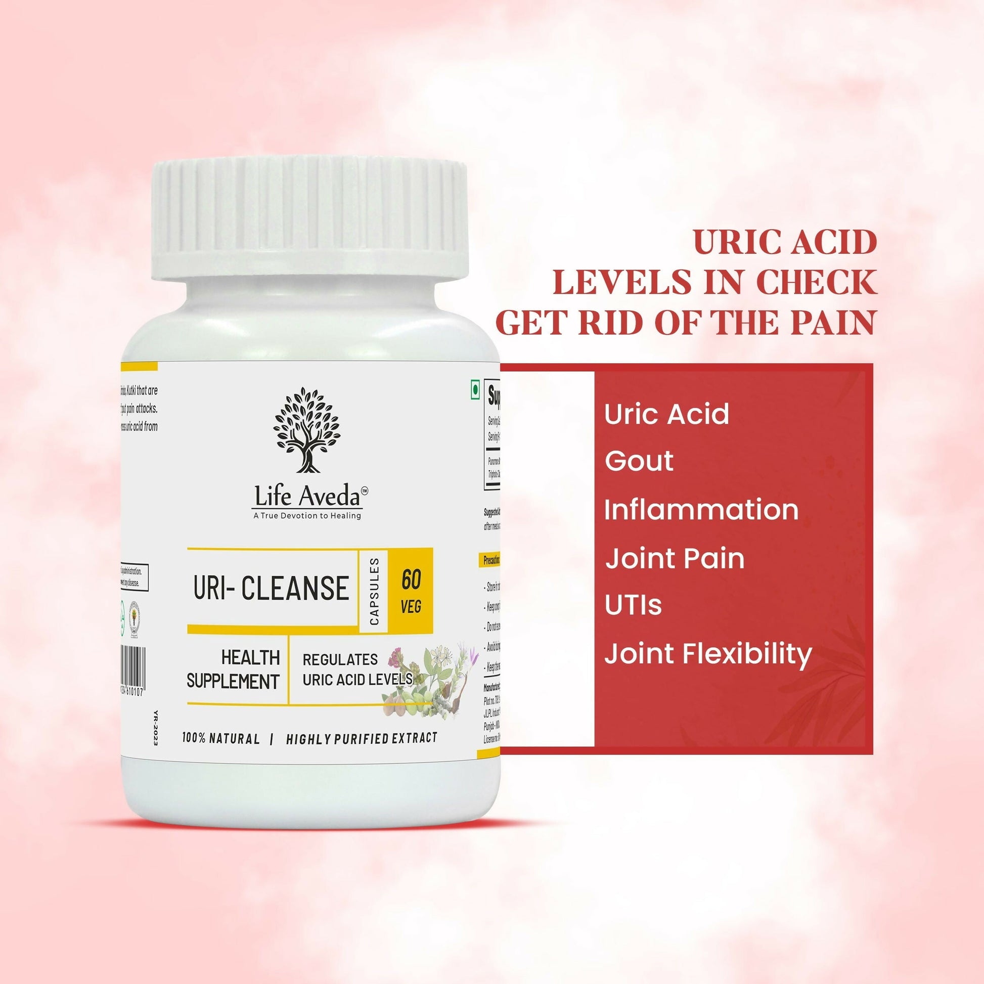 Life Aveda Uri- Cleanse Capsules - Swadesiicart