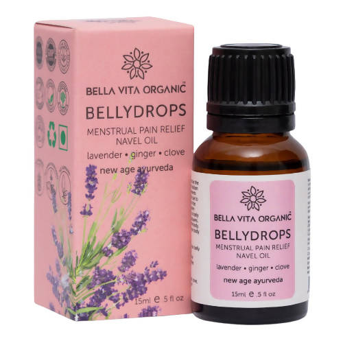 Bella Vita Organic Belly Drops Menstrual Pain Relief Navel Oil | Swadesiicart