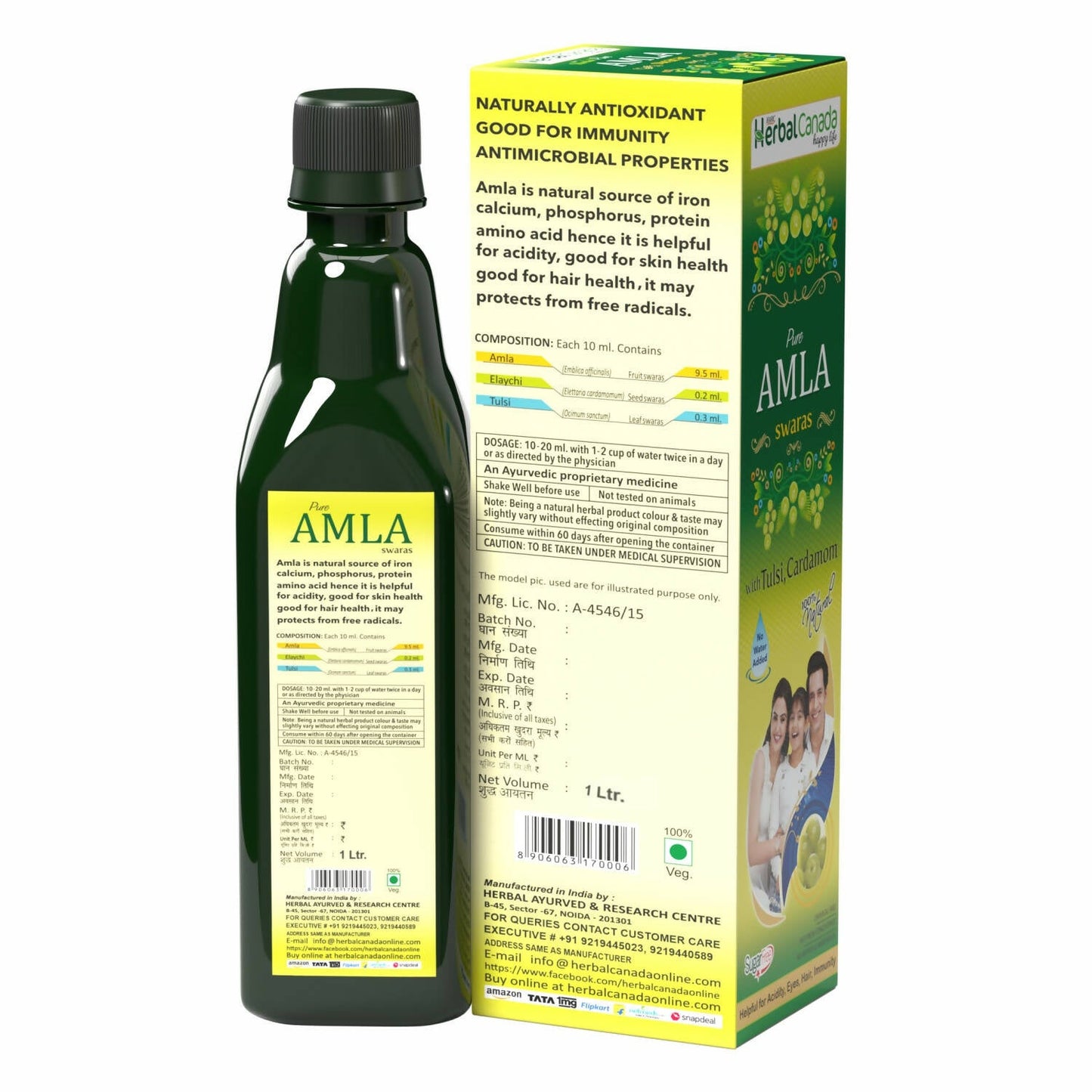 Herbal Canada Amla Ras - Swadesiicart