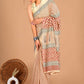 Exclusive Collection Off White Beautiful Mulmul Cotton Saree - Swadesiicart