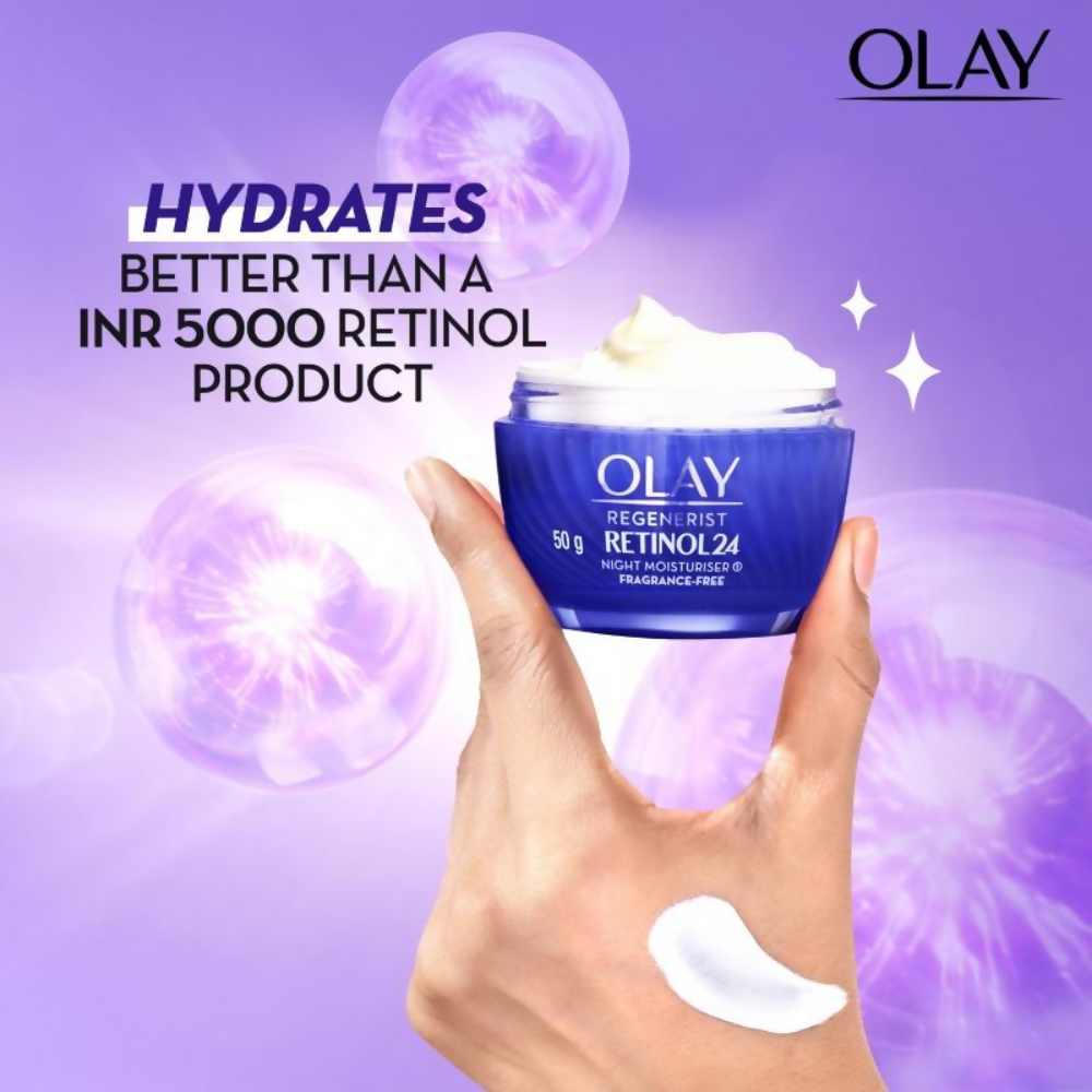 Olay Retinol Kit For Overnight Repair, Anti-Ageing Night Cream With Cleanser - Swadesiicart
