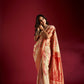 Joban Fashion Multicolor Plain With Weaving Border Banarasi Silk Sarees | Swadesiicart