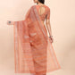 Shree Shyam Fashion Linen Cotton Rust Saree