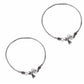 Mominos Fashion Oxidised Silver-Plated Anklets