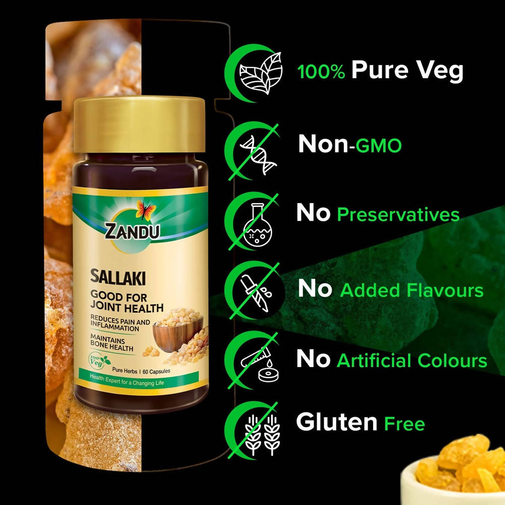 Zandu Sallaki Capsules Good For Joint Health | Swadesiicart