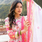 Wedding Designer Multi Soft Dola Silk Anarkali suit with Dupatta - Sanj - Swadesiicart