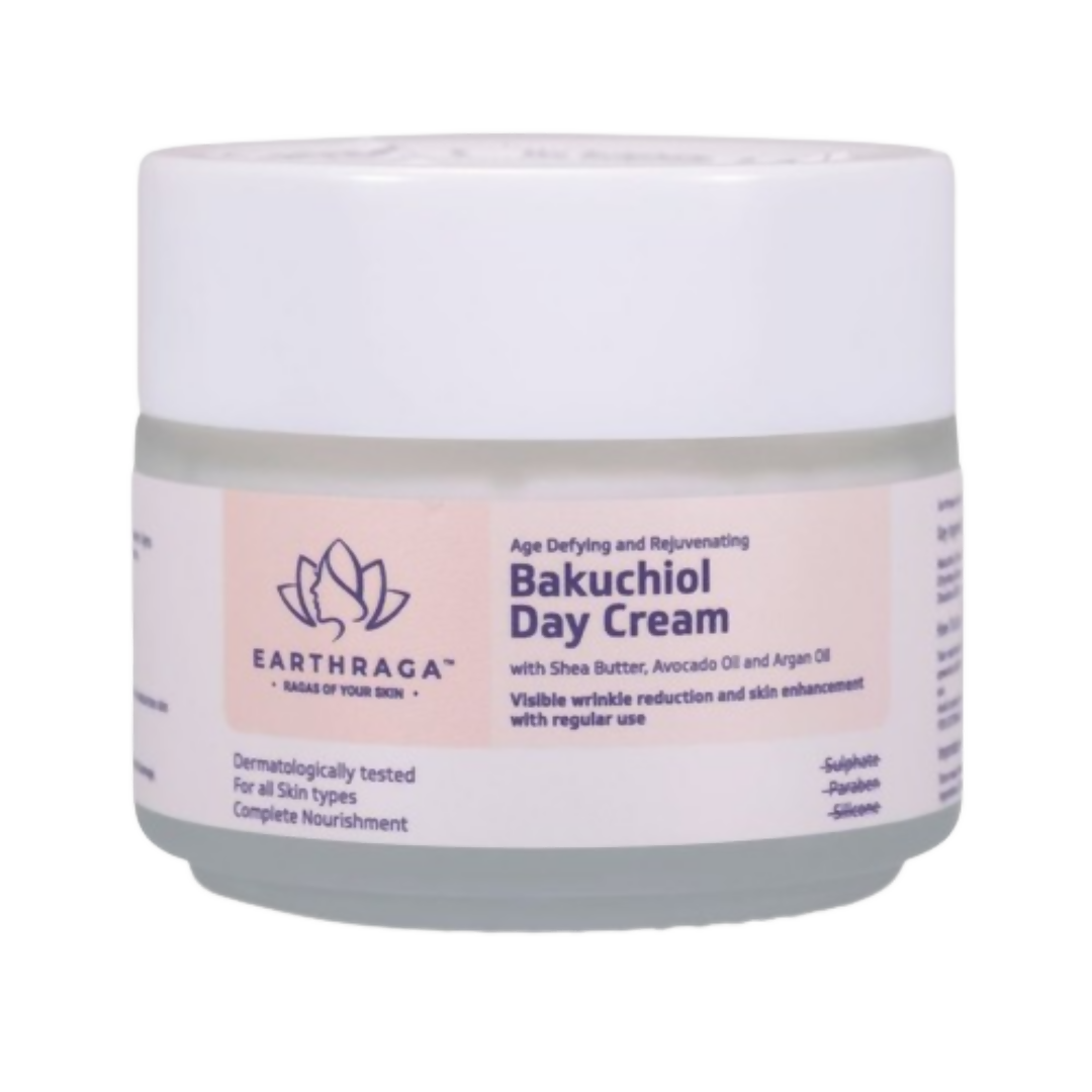Earthraga Age Defying and Rejuvenating Bakuchiol Day Cream | Swadesiicart