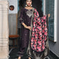 Vaasva Women's Silk Emboidered Solid Pant Set & Digital Printed Dupatta | Swadesiicart