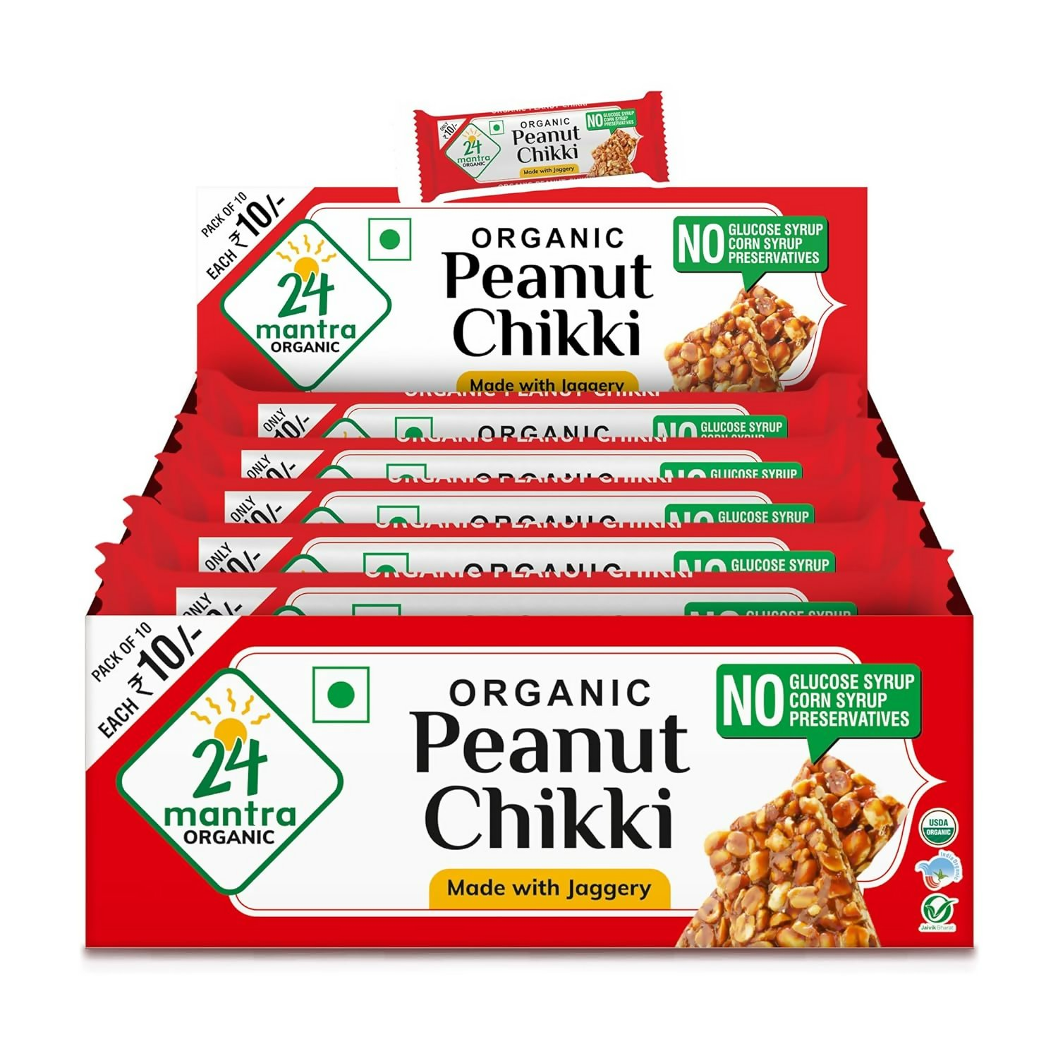 24 Mantra Organic Peanut Chikki | Swadesiicart
