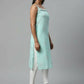 Ahalyaa Womens Summer Blue Color Pure Cotton Printed Kurtas | Swadesiicart
