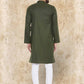 Even Apparels Pure Cotton Green Kurta - Green | Swadesiicart
