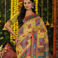 Shree Shyam Fashion Linen Cotton Yellow Saree