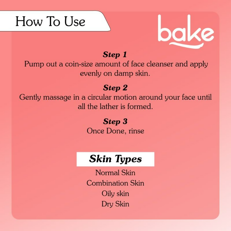 Bake 5% Vitamin C Face Cleanser | Swadesiicart