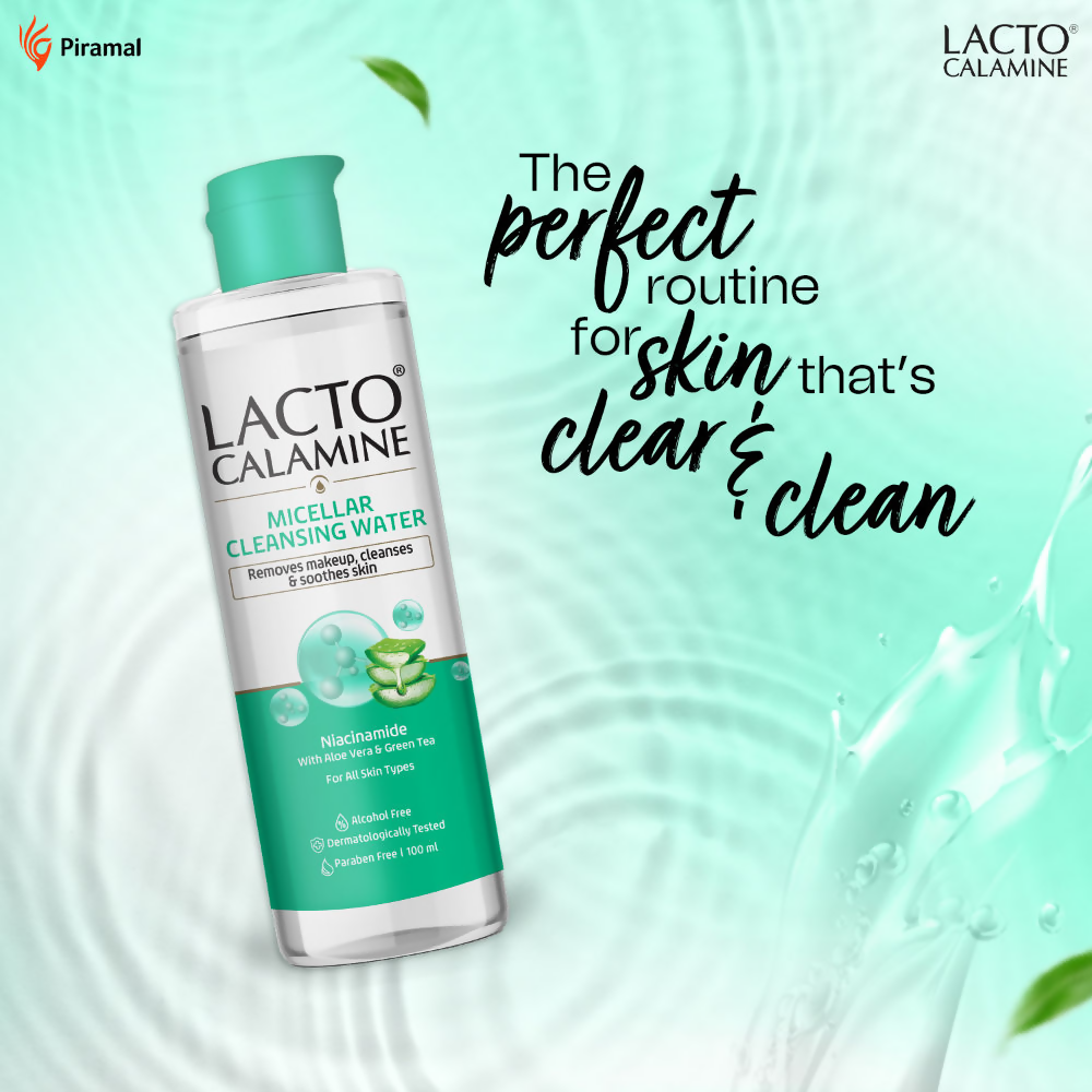 Lacto Calamine Micellar Cleansing Water,Removes Makeup & Clears Skin - Swadesiicart