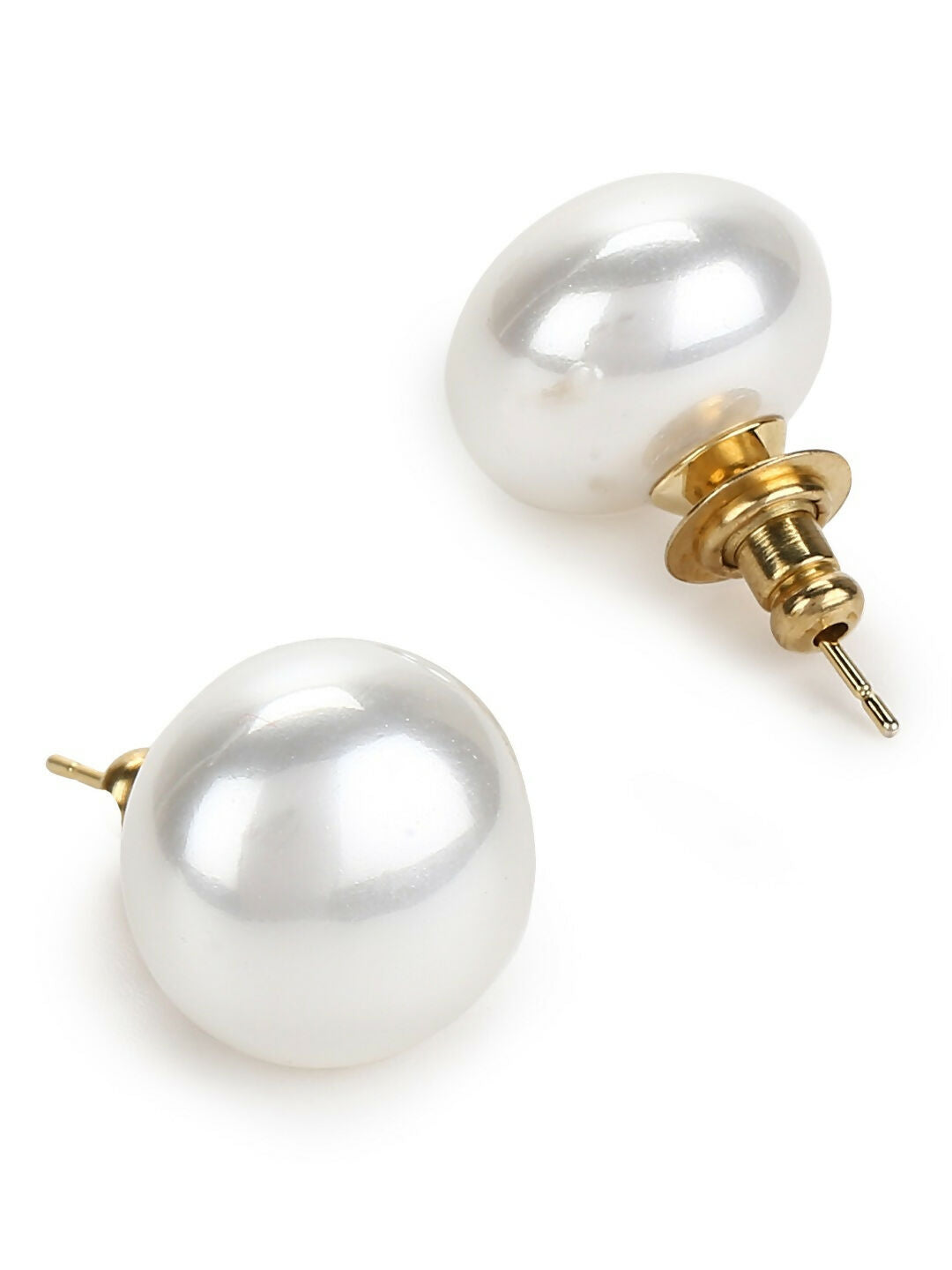Pearl Studs (16mm)- Ruby Raang | Swadesiicart