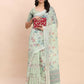 Shree Shyam Fashion Linen Cotton Light Green Saree