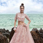 House of Panchhi Coral Net Multi Sequins with heavy Zarkan embroidery Lehenga choli & Dupatta | Swadesiicart