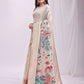 Shree Shyam Fashion Linen Cotton Cream Saree