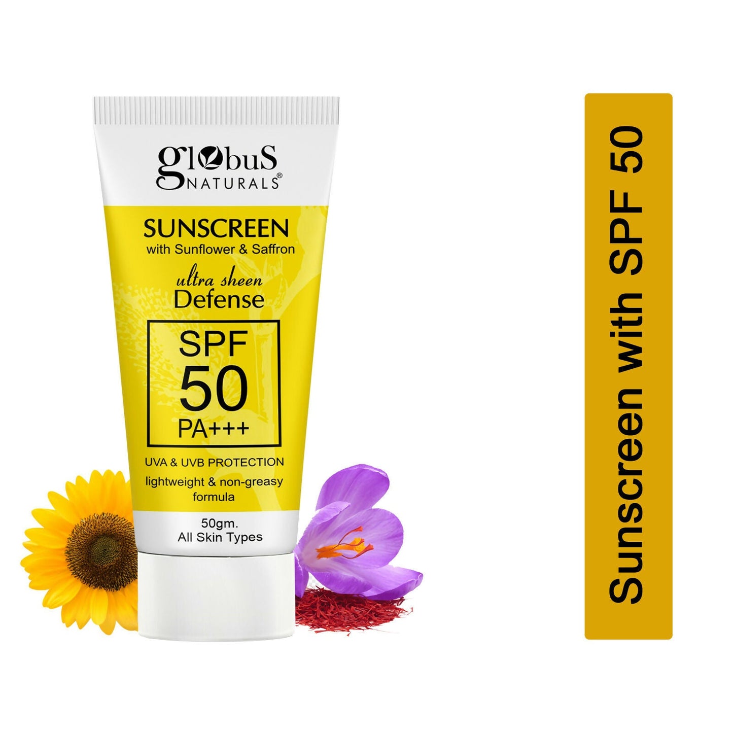 Globus Naturals Sunscreen with Ultra Sheen Defense | Swadesiicart
