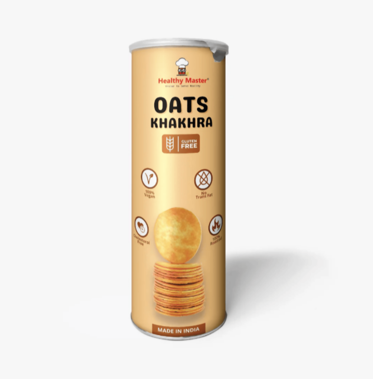 Healthy Master Roasted Oats Khakhra – Coin-Sized Crackers | Swadesiicart