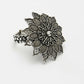 NVR Women's Silver-Toned Floral Shape Adjustable Finger Ring | Swadesiicart