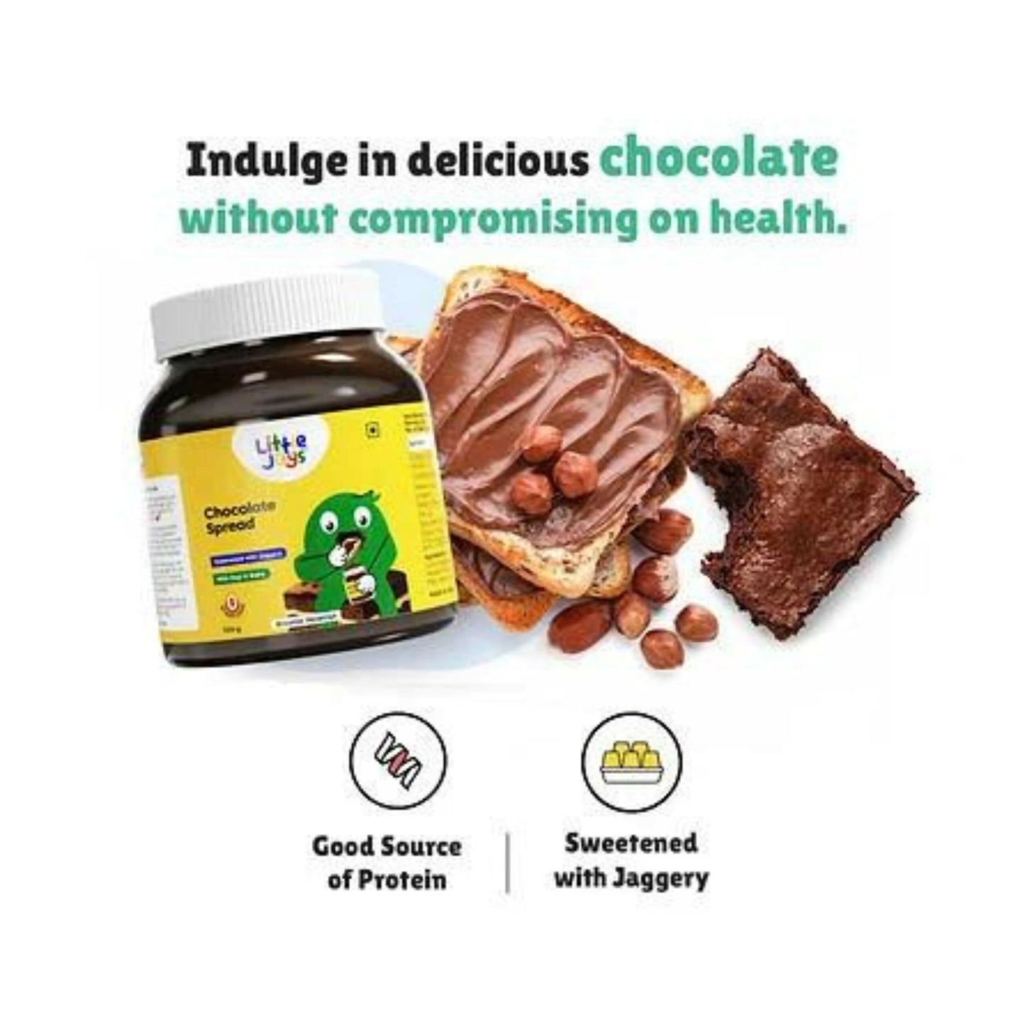 Little Joys Chocolate Spread for Kids With Hazelnut, Cocoa, Ragi & Bajra - Swadesiicart