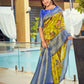 Exclusive Collection Wedding Green Blue Collection Banarasi Silk Saree With Rich Pallu - Swadesiicart