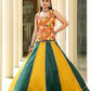AI Fashion Mustard & Green Cotton Designer Navratri Wear Lehenga Choli Collection